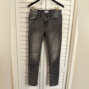 ONLY & SONS Mens Charcoal Slim Low Rise Jeans Size 31 x 32